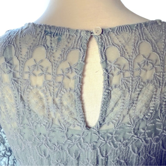 Sundance Catalog Blue Lace Windflower Whisper Dress Size Medium - Picture 9 of 11